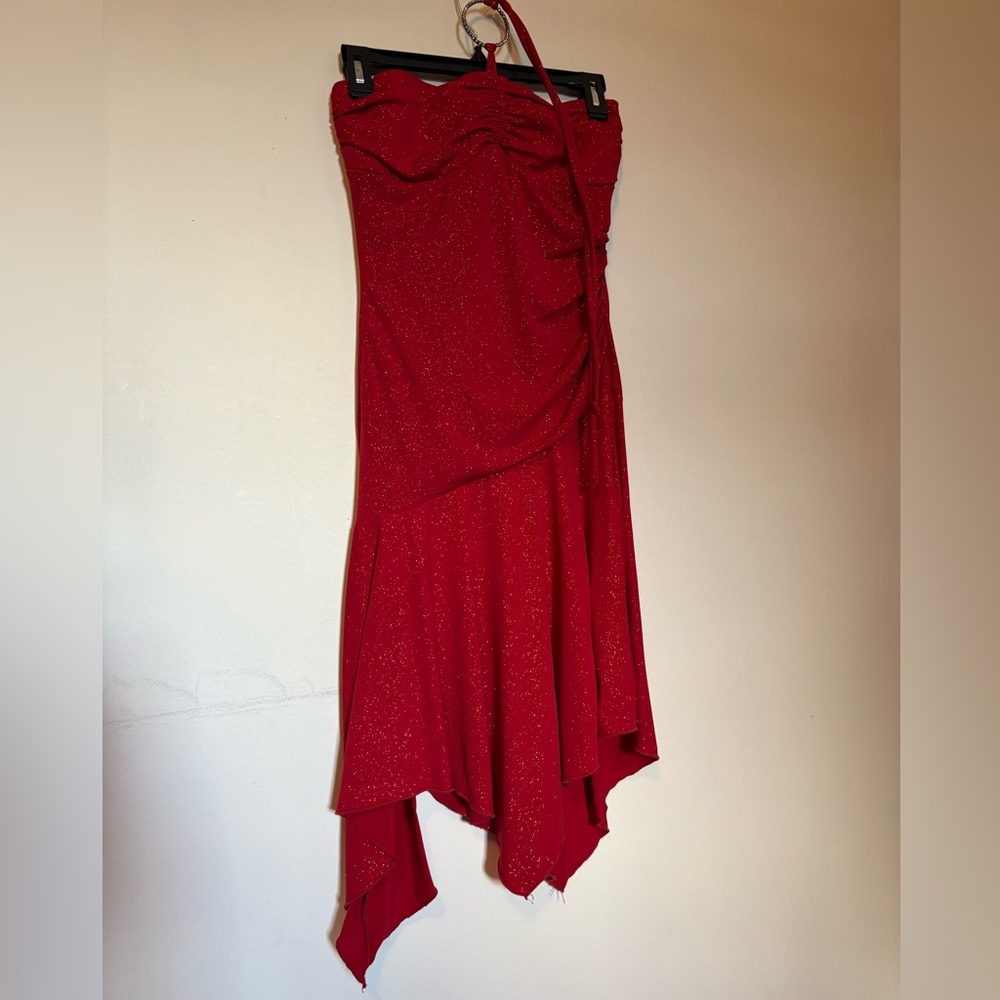 Y2K Red Shimmer Dress NWT (Trixxi)